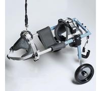 Silla de ruedas ajustable para perros, andador para rehabilitación y apoyo, ideal para perros pequeños a Lar con problemas de pierna trasera