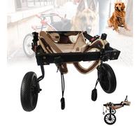 Silla de ruedas ajustable para perros con 2 ruedas, ligera, ayuda a la movilidad de mascotas para patas traseras, soporte de cadera y pierna para perros pequeños y grandes