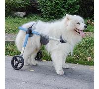 Silla de ruedas ajustable para perros con 2 ruedas para patas traseras, tamaño S a XL, perfecto para lesiones de LCA, proporciona apoyo y alivio del dolor para perros