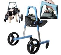 Silla de ruedas ajustable para perros con 4 ruedas li Aid para mascotas pequeñas, silla de ruedas para perros pequeños para patas delanteras y traseras (XS) mejora la li & t para tu amigo peludo