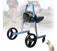 Silla de ruedas ajustable para perros con patas delanteras - Cochecito ligero de 4 ruedas con correas de apoyo, ideal para mascotas con problemas de movilidad, soporte de cadera y piernas para perros