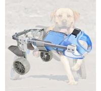 Silla de ruedas ajustable para perros con patas traseras de 2/4 ruedas, ayuda a la movilidad de mascotas, soporte canino para caminar, ayuda para las extremidades traseras para perros