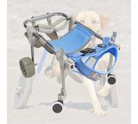 Silla de ruedas ajustable para perros con problemas de movilidad de 2/4 ruedas, soporte para mascotas para caninos que ayuda a mejorar el caminar para patas traseras, ayuda duradera para la movilidad