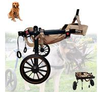 Silla de ruedas ajustable para perros con soporte trasero para las piernas, cochecito para mascotas con 2 ruedas, ayuda de movilidad ligera para perros, adecuada para mascotas pequeñas y grandes