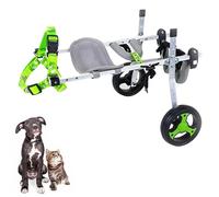 Silla de ruedas ajustable para perros, ligera, ayuda para mascotas, rehabilitación de patas traseras, perfecta para personas mayores y perros Did (M, dos ruedas)