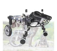 Silla de ruedas ajustable para perros para patas traseras de 2/4 ruedas, ayuda a la movilidad de mascotas, soporte canino para caminar y asistencia de extremidades traseras para perros discapacitados