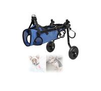 Silla de ruedas ajustable para perros para patas traseras, ligera y fácil de limpiar, ayuda a las mascotas con extremidades traseras paralizadas a recuperarse caminando