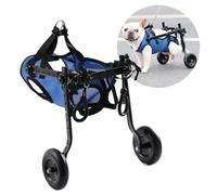 Silla de ruedas ajustable para perros pequeños, ayuda para cachorros lesionados y mascotas con soporte perfecto con ruedas para un mejor movimiento