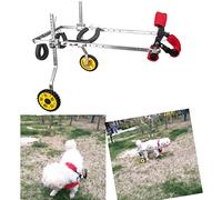 Silla de Ruedas Ajustable para Perros Pequeños Cochecito para Perros de 2 Ruedas Coche de Entrenamiento de Rehabilitación de Mascotas Adecuado para Perro Discapacitado