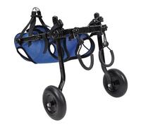 Silla de ruedas ajustable para perros pequeños, ligera, ayuda para gatos y cachorros, fácil de usar, soporte trasero para patas (tamaño S) mejora la li y t de las mascotas