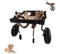 Silla de ruedas ajustable para perros pequeños y grandes, ligera, de 2 ruedas, ayuda a la movilidad y soporte de espalda y piernas, ideal para rehabilitación de extremidades y soporte de cadera, talla