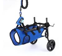 Silla de ruedas ajustable para perros pequeños y medianos | Malla transpirable, ruedas que absorben los golpes | Ayuda de movilidad para mascotas lesionadas/paralizadas (S)