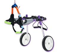Silla de Ruedas Ajustable para Perros Silla de Ruedas de Rehabilitación para Perros Pequeños, Gato/Perro Rehabilitación de Patas Traseras