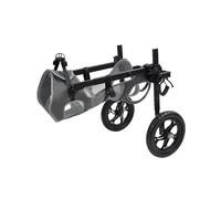 Silla de ruedas ajustable para perros, soporte trasero para piernas, carrito para mascotas con ruedas, arnés suave y soportes para patas de gato, talla S para rehabilitación y li