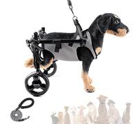Silla de ruedas ajustable y ligera para perros pequeños con patas traseras débiles, ayuda a la movilidad de mascotas para mascotas lesionadas, discapacitadas o paralizadas, fácil de usar y portátil.
