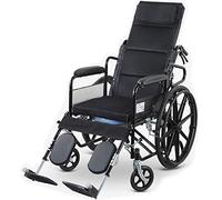 Silla de ruedas,Ancianos plegable multifunción pequeños usuarios incompletos mano empuje reconocimiento plegable portátil maletero transpirable
