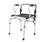 Silla de ruedas, andador ligero, plegable y ajustable, andador para personas mayores con ayuda para caminar, bastón elevador de aluminio plegable para discapacitados hemipléjicos de cuatro patas