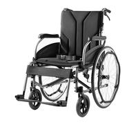 Silla de Ruedas Autopropulsable para Adultos,Silla de Ruedas Plegable Ligera de Paseo Ancianos,Silla de ruedas de aluminio para viajes, Asiento 48 cm