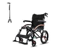 Silla de Ruedas Autopropulsable para Adultos Sillas de ruedas de transferencia autopropulsadas ultraligeras con freno de mano, rueda trasera antivuelco y diseño de reposabrazos abierto, fáciles de sub