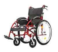 Silla De Ruedas Autopropulsada, Plegable De Aluminio con Pedal Plegable Bolsa De Almacenamiento para Discapacitados/Ancianos Patinete De Empuje Manual,Portátil