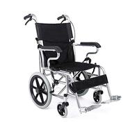 Silla de ruedas,Brazos ergonómicos plegables portátiles y patas para descansar, transporte médico, scooter autopropulsado, negro
