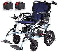 Silla de ruedas,Carretilla de aluminio plegable eléctrica portátil marco plegable acompañante transporte propulsado silla de ruedas de viaje