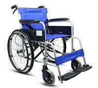 Silla de ruedas,Carretilla inflable manual para personas mayores con asiento para discapacitados de aleación de aluminio