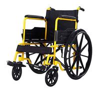 Silla de ruedas,Carretilla Plegable Multiusos Cómoda Resistente Al Desgaste Portátil Adecuada Para Ancianos Discapacitados,Yellow