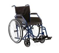 Silla de ruedas - Cochecito discapacitados ad autospinta plegable - Una crociera - Mod. Start CP100 - Gomas llenos - Dim. Asiento 45 cm