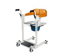 Silla de ruedas con elevación para pacientes, silla de ruedas para ducha con asiento dividido, ajuste de elevación de 9 velocidades, para ancianos paralizados