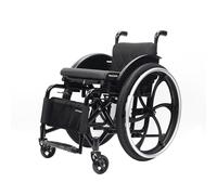 Silla de ruedas de aluminio, Plegable, Autopropulsable, Frenos de mano, Reposapiés abatibles, Para mayores, Para minusválidos(Everyday Style,15.7in Seat Width)