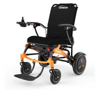 Silla de ruedas de carbono eléctrica plegable ligera: silla de ruedas eléctrica con neumáticos sólidos de goma para todo terreno - Silla de ruedas eléctrica para exteriores