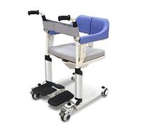 Silla de ruedas de elevación multifuncional con asiento dividido de 180 °, elevación hidráulica, ruedas silenciosas, con frenos, más segura de usar