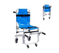 Silla de ruedas de emergencia para subir escaleras, aluminio plegable, capacidad de 350 libras, solución portátil para evacuación de ancianos y discapacitados