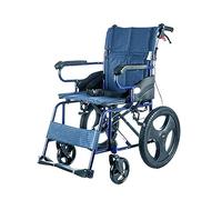 Silla de ruedas de empuje, función de doble freno, silla de ruedas plegable para transporte y almacenamiento, con respaldo plegable, funcionamiento silencioso, portátil