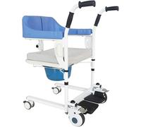 Silla de ruedas de enfermería, Elevador de autoservicio Silla de transferencia para pacientes, Palanca de cambios para el hogar para ancianos paralizados, Rueda universal de 360 °, Asien