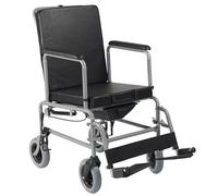Silla de Ruedas de Interior RECLINABLE y Acolchada con Inodoro