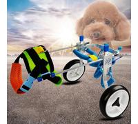 Silla de ruedas de metal ajustable para perros y gatos li Aid para mascotas apoyo para patas traseras (talla S) mejora la li y t