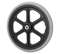 Silla de ruedas de ruedas, 14 pulgadas de PU antideslizante Walker Rueda de repuesto, bajo nivel de ruido, 6001 rodamiento interior de 12 mm interior Rueda agujero Rollator