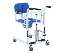 Silla de ruedas de transferencia portátil,Elevador de pacientes hidráulico,Silla de ruedas portátil de transferencia de pacientes para el hogar,con Asiento Dividido 180° B