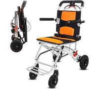 Silla de Ruedas de tránsito,Plegable, Aluminio,Silla de Ruedas de Viaje Plegable, Portátil y Ultraligera para Personas Mayores y Niños Personas de Menos de 220lb