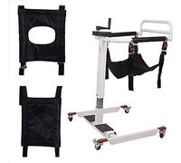 Silla de ruedas de transporte de acero para ducha interior, elevador portátil de cuerpo completo con asiento acolchado, asiento elevador de asiento para enfermería y ancianos paralizados