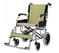 Silla de ruedas de transporte de aleación de aluminio plegable manual con freno de mano y cinturón de seguridad para deportes todo terreno