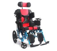Silla de ruedas de transporte para adultos con frenos de mano, todo terreno, ligera, soporta 100 kg para asistencia de movilidad