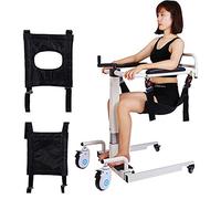 Silla de Ruedas de Transporte Portátil, Elevador de Desplazamiento, Rueda Universal con Asiento de Inodoro Portátil, Adecuada para Centros de Atención Domiciliaria, Etc. (A)