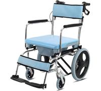 Silla de ruedas de transporte, silla de ruedas plegable, aleación de aluminio, ligera, con freno de mano, sillas de ruedas portátiles, pedal extraíble