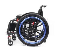 Silla De Ruedas Deportiva Ligera Plegable Todo Terreno,silla De Ruedas De Aleación De Aluminio,sillas De Ruedas Manuales Autopropulsadas,Ruedas de extracción rápida pulsando un botón(Seat width 44cm/1