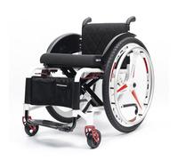 Silla De Ruedas Deportiva Ligera Plegable Todo Terreno,silla De Ruedas De Aleación De Aluminio,Silla de Ruedas Autopropulsable,silla De Ruedas De Transporte Plegable(Seat width 40cm/15.7in,B)