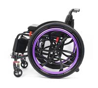 Silla De Ruedas Deportiva Ligera Plegable Todo Terreno,silla De Ruedas De Aleación De Aluminio,sillas De Ruedas Manuales Autopropulsadas,Ruedas de extracción rápida pulsando un botón(Seat width 44cm/1