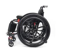 Silla De Ruedas Deportiva Ligera Plegable Todo Terreno,silla De Ruedas De Aleación De Aluminio,sillas De Ruedas Manuales Autopropulsadas,Ruedas de extracción rápida pulsando un botón(Seat width 44cm/1